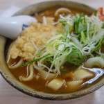 うどんのいなや - カレージャンボ+えび天、ねぎ