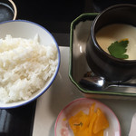 海さくら - ご飯と茶碗蒸し