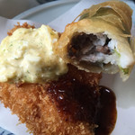 海さくら - 春巻きにはアジとチーズが・・