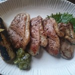 石臼挽き 手打蕎麦 みずき - 鴨ステーキ