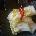 石臼挽き 手打蕎麦 みずき - お漬物