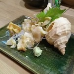 味処 清水 - ツブ貝刺