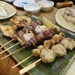 味処 清水 - 焼鳥の盛り合わせ