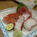 味処 清水 - タコ刺と金目?