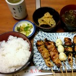 鳥ぎん - 焼き鳥定食