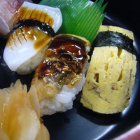 冨すし - 煮穴子、玉子、烏賊