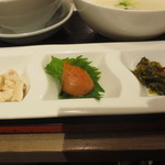 ロンフーダイニング - 蒸し鶏・明太子・辛し高菜