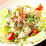 Avocado and shrimp potato salad