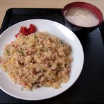 つくつく食堂 - ハムのチャーハン600円