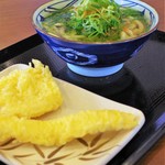 かけうどん・いか天・たけのこ天