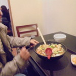 中国料理 王記 - 広東風野菜あんかけラーメン720円+半チャーハン100円