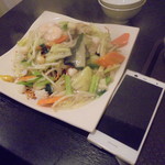 中国料理 王記 - 海鮮あんかけやきそば（かた揚げ麺）980円