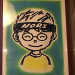 ラーメンNORI - 大将の似顔絵