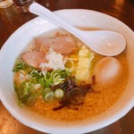 山嵐 - 白スープ&味玉