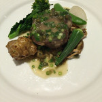 マッシュルーム - イベリコ豚のリヨン風 ケッパーのソース