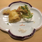 旬菜 おぐら家 - 足赤海老の天ぷら