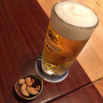 とうふ旬菜 心音 - 中ジョッキ