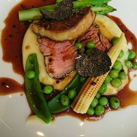 ブラッスリー ポール・ボキューズ 銀座 - 牛ともさんかくとフォワグラのロッシーニ風