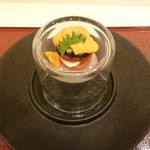 蓬左茶寮 - トマトと雲丹の口取り