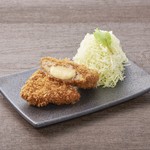 Black pork minced cutlet with cheese (1 piece)