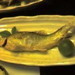 蓮池 丸万寿司 - 鮎塩焼き