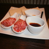 焼肉 銀座コバウ 特別室 - パンユッケ(作る前）