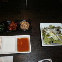 焼肉 銀座コバウ 特別室 - ナムル・サラダ