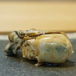 鮨 猪股 - 大船渡赤碕町の牡蠣 自家製オイスターソースで