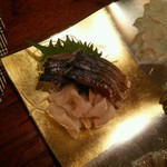 太助鮨 - 〆サバ炙り、つぶ貝