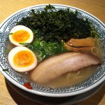 丸源ラーメン - 磯海苔の塩ラーメン（半熟煮玉子入り）780円
