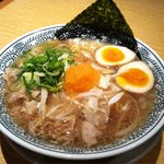 丸源ラーメン - 肉そば（半熟煮玉子入り）750円