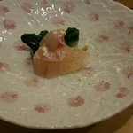 鮨 大門 - 甘鯛と菜の花の昆布〆