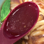 うどん処 杉 - 【2017年04月】野菜あんかけうどんのスープアップ、生姜が効いてて旨い❗️