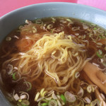 中華料理 峰 - 半中華飯ラーメンのラーメンの麺