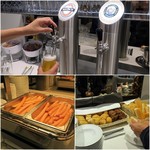 Lufthansa Business Lounge Z50 - ラウンジの方が注いでくれたビール