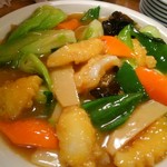 南海飯店 - イカと青梗菜うま煮