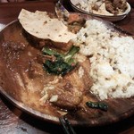 ダルバートダイニング - ダルバート、混ぜた所