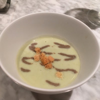 フレンチ串揚げ BEIGNET 大阪･ウメシバ - そら豆のスープ