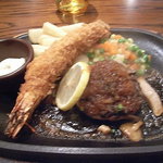 アルカサール - ハンバーグ＆海老フライ
