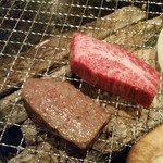 炭火焼ステーキ 但馬 - 但馬（徳島）の但馬牛の炭焼ロースコース☆