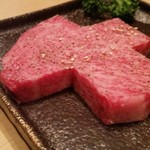 炭火焼ステーキ 但馬 - 但馬（徳島）の但馬牛の炭焼ロースコース☆
