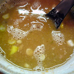 中華そば 椿 - スープ割りしたところ