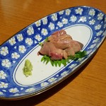 鬼無里村 - 「すっぽん レバー刺 (680円)」