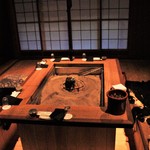柳家 - 本日 案内していただいた囲炉裏のある お部屋。