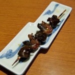 鬼無里村 - 「すっぽん レバー珍々焼 (680円)」