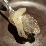 鬼無里村 - 「すっぽん 亀の子ゼリー」の中に、すっぽんの皮