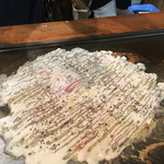 Asakusa Monja Okonomiyaki Teppanyaki Nishiya - カルボナーラもんじゃ フル