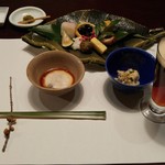 由布院 玉の湯 - ゆふいん地ビール、季節の小ばち、旬の山菜等の盛合せ