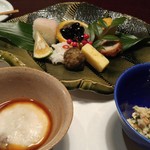 由布院 玉の湯 - 季節の小ばち、旬の山菜等の盛合せ