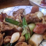 おんどり - にんにくバター炒め